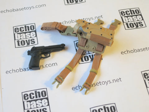 KING TOYS Loose 1/6th Modern M9 Pistol with Leg Holster #KTL4-W001