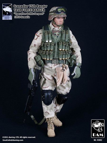 ミリタリー Grenadler 75th Ranger TASK FORCE RANGER DAM Toys 1/6 75th Ranger Task Force Ranger (Grenadier) Boxed Set