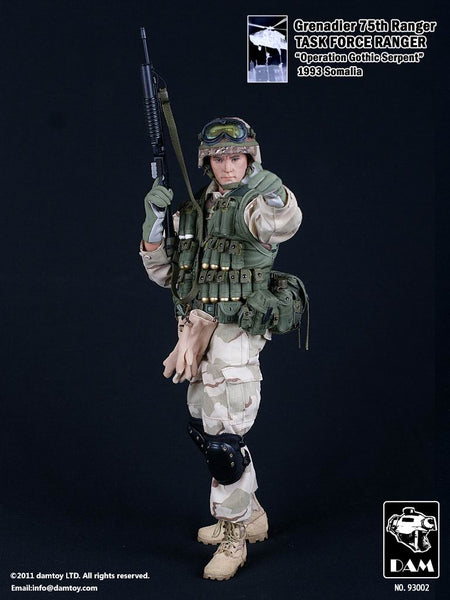 DAM Toys 1/6 75th Ranger Task Force Ranger (Grenadier) Boxed Set #DAM-93002