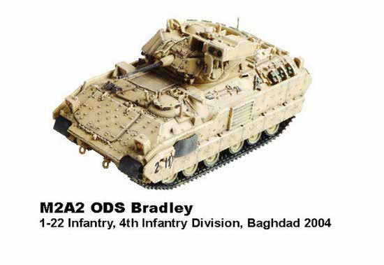 Dragon Models 1/ 72nd Scale Armor Series Modern Operation Iraqi Freedom Collection M2A2 ODS Bradley, 1-22 Infantry, 4th Infantry Division, Baghdad 2004 #60171F