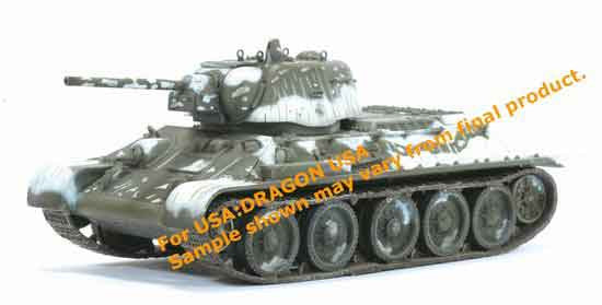Dragon Models 1/ 72nd Scale Armor T-34/76 Mod. 1942 w/Cast Turret, Unidentified Unit, Eastern Front 1943 #60208