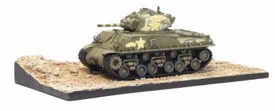 Dragon Models 1/ 72nd Scale Armor M4A3 105mm HVSS 713th Tank Battalion w/Diorama Base #60382