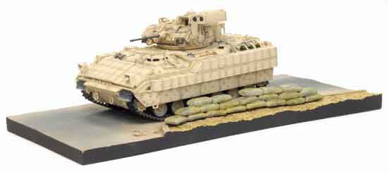 Dragon Models 1/ 72nd Scale Armor M2A2 Bradley w/ERA, 2nd Battalion 7th Infantry Regiment, 3rd Infantry Division, Baghdad 2004 w/Diorama Base #60402