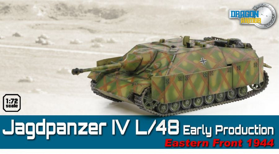 Dragon Models 1/ 72nd Scale Armor Jagdpanzer IV L/48 Early Production, Eastern Front 1944 #60550