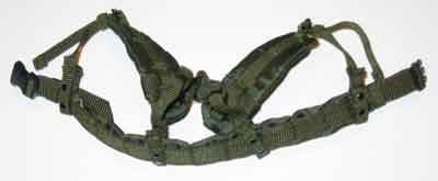 Crazy Dummy Loose 1/6th Duty Belt w/Suspenders (OD) #CDL4-Y010
