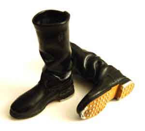 DID Loose 1/6 WWII German Boots (Pair,Officier's, Black) #DID1-B400