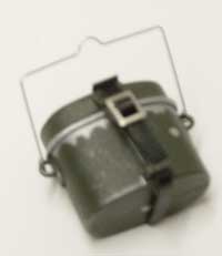 Dragon Models Loose 1/6th Scale WWII German Mess Kit weathered w/rough leather strap #DRL1-P706