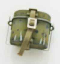 Dragon Models Loose 1/6th Scale WWII German Mess Kit weathered w/ribbon leather strap (Tan) #DRL1-P708