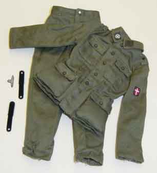 Dragon Models Loose 1/6th Scale WWII German M43 Tunic w/trousers, "Danmark" Regiment, Panzergrenadier #DRL1-S509