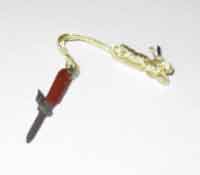 Dragon Models Loose 1/6th Scale WWII German FJ Gravity Knife w/Lanyard #DRL1-X112