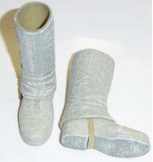 Dragon Models Loose 1/6th Scale WWII US Service Shoes w/Leggings (Molded) (Khaki) #DRL3-F101