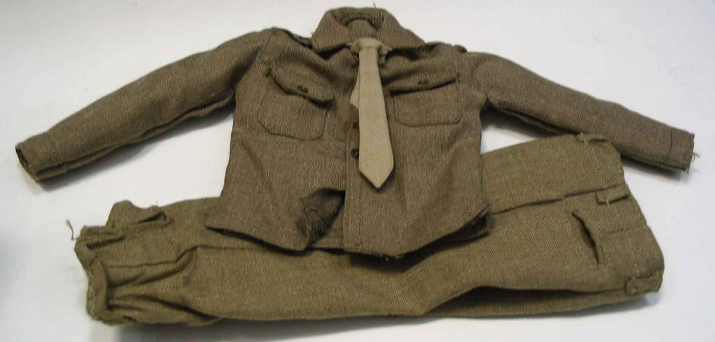 Dragon Models Loose 1/6th Scale WWII US Wool Shirt (Light Brown) & Trousers (Mustad) w/Tie (Tan) #DRL3-U109