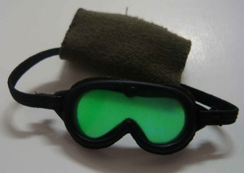 Dragon Models Loose 1/6th Scale Modern Military M44 Sun/Wind/Dust Goggles w/(OD) Cover Green Lens #DRL4-A109