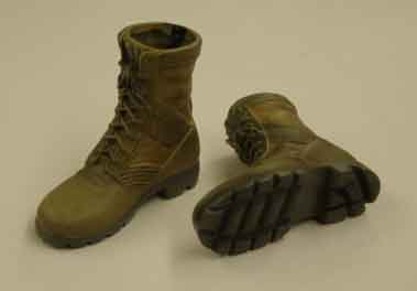 Dragon Models Loose 1/6th Scale Modern Military Boots (Desert-Molded-Panama Sole) #DRL4-B103