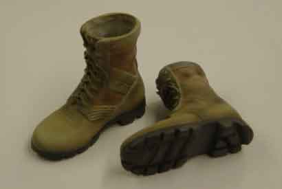 Dragon Models Loose 1/6th Scale Modern Military Boots (Desert-Molded-Panama Sole) #DRL4-B104