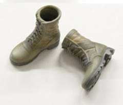 Dragon Models Loose 1/6th Scale Modern Military Boots (Desert-Molded-Panama Sole, flat paint weathering) #DRL4-B105