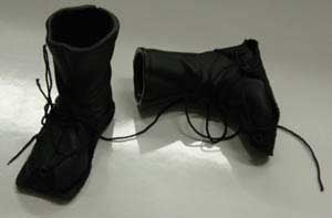 Dragon Models Loose 1/6th Scale Modern Military Boots (MOPP Black w/Cover) #DRL4-B500