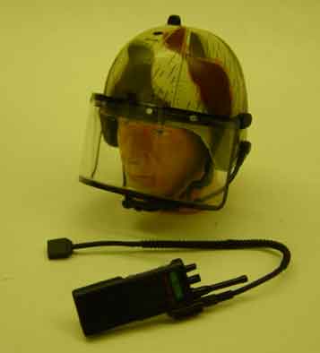 Dragon Models Loose 1/6th Scale Modern Military GSG-9 Helmet w/Face Shield #DRL4-H602