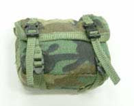 Dragon Models Loose 1/6th Scale Modern Military Buttpack (Woodlnad) V2 (ALICE Clip Style Mount)(Metal Hooks) Small Size # DRL4-P601