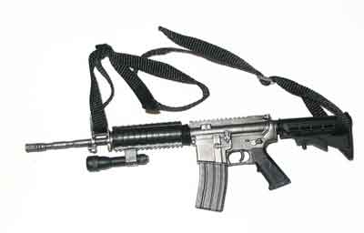 Dragon Models Loose 1/6th Scale Modern Military M4A1 Carbine w/Bushmaster LE stock & maglite #DRL4-R868