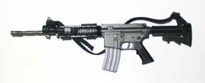 Dragon Models Loose 1/6th Scale Modern Military M4A1 Carbine w/Foregrip w/maglite #DRL4-R869