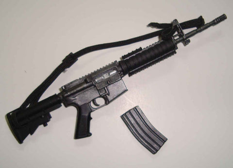 Dragon Models Loose 1/6th Scale Modern Military M4A1 Carbine w/elastic sling (Black) #DRL4-R871