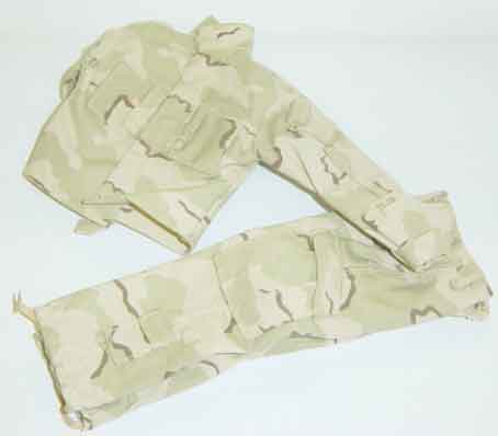 Dragon Models Loose 1/6th Scale Modern Military Desert 3 Color "Stryker" BDUs # DRL4-U105