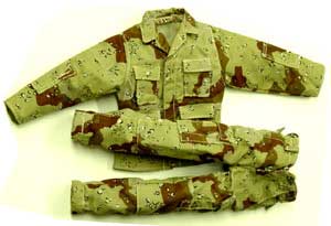 Dragon Models Loose 1/6th Scale Modern Military Desert 6 Color BDUs # DRL4-U106