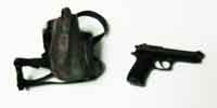 Dragon Models Loose 1/6th Scale Modern Military Beretta Model 92 w/Tactical Holster (OD) w/leg strap weathered # DRL4-W110