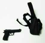 Dragon Models Loose 1/6th Scale Modern Military Beretta Model 92 w/Tactical Holster (Black) # DRL4-W115