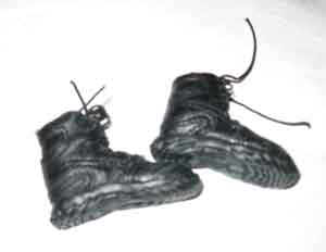 HOT TOYS 1/6th Loose SI Assault Boots (Black) #HTL4-B100