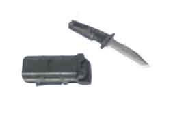 HOT TOYS 1/6th Loose Extrema R Knife (Black,w/Sheath) #HTL4-K500