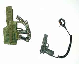 HOT TOYS 1/6th Loose Hi-Power Pistol (w/Holster) #HTL4-W020