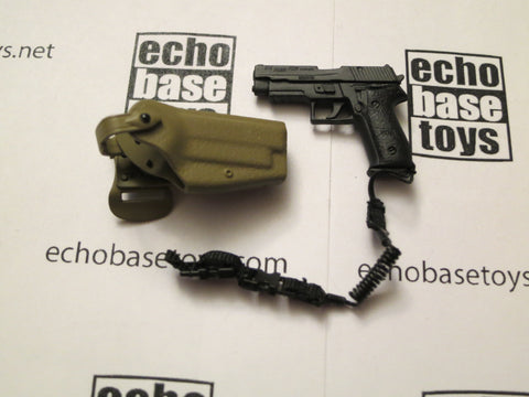 DAM Toys Loose 1/6th P226 Pistol w/SL Holster & Holster (Black)  #DAM4-W018