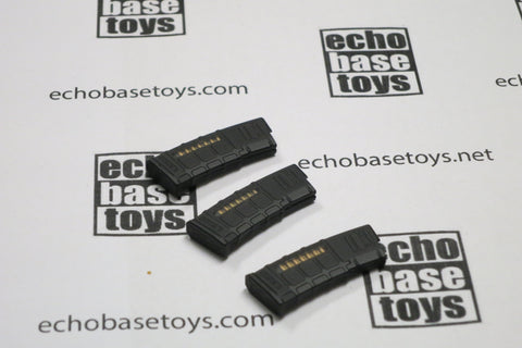 FLAG SET Loose 1/6th 30rd P-Mag (3x) Black Modern Era #FSL4-X505