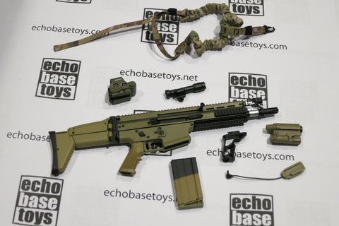 MCC Toys Loose 1/6th FN SCAR-H MK17 SBR Version (Tan,w/Acc) #MCC4-W420