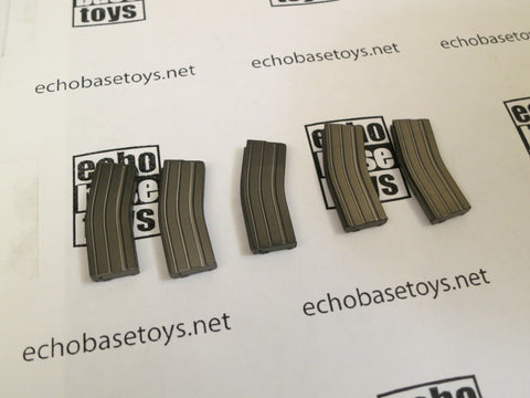 DAM Toys Loose 1/6th M16 Magazine Steel Color 5x  #DAM4-X206