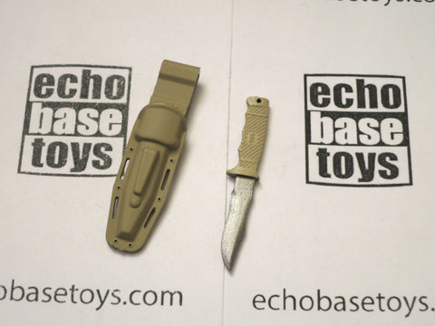 MINI TIMES 1/6th Loose Knife - SOG Seal Pup (Tan,w/Sheath) #MIT4-X800