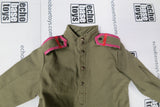 Dragon Models Loose 1/6th Scale WWII Russian Shirt (OD) "no pockets" w/trousers "Corporal" piping (Pink) #DRL5-U108