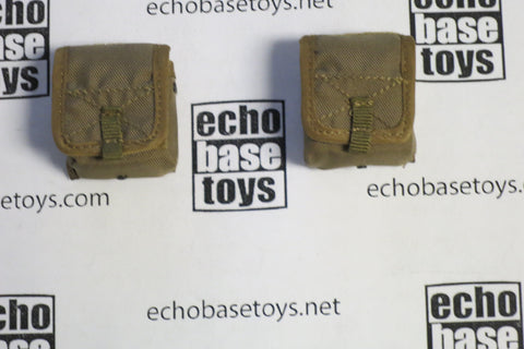 DAM Toys Loose 1/6th MOLLE Ammo Pouch (Coyote) 2x  #DAM4-P320