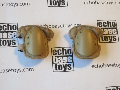 KING TOYS Loose 1/6th Modern Knee Pads - Pair (Tan) #KTL4-A600