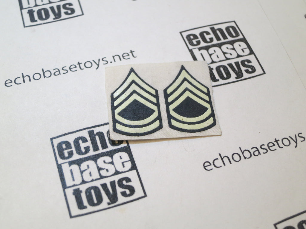 Dragon Models Loose 1/6th Scale WWII US " Sergeant First Class " Shoulder Rank Insignia (Pair) #DRL3-A503