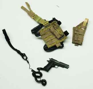 Loading Toys Loose 1/6th Scale M1911 Pistol w/Holster (Tan) #LTL4-W010