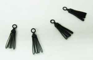 Play House Loose 1/6th Scale Modern Zip cuffs (4xBlack) #PHL4-A380