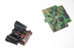 Soldier Story Loose 1/6th WWII German 10x30 Binoculars w/Cover Spring Blurred Edge Camo #SSL1-A501