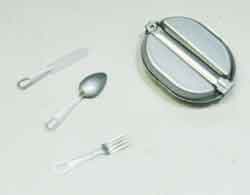 Soldier Story Loose 1/6th WWII USA M1942 Meat Can w/M1926 Fork, Spoon, Knife #SSL3-A300