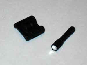 Soldier Story Loose 1/6th Flashlight w/Holster (Black) #SSL4-A254