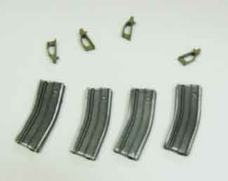 Soldier Story Loose 1/6th M4 Magazine (w/Ranger Plates)(4x) #SSL4-X502