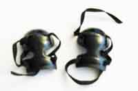 TOYS CITY Loose 1/6 Modern Knee Pads (Pair,Black) #TCL4-A401