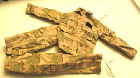 Toy Soldier Loose 1/6th Desert SF RAID BDUs w/Flag Patch 3-Color Modern Era #TSL4-U501